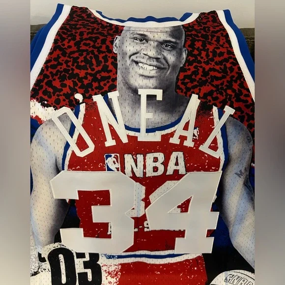 $150 Mitchell & Ness Shaquille O'Neal All Star 2003 Swingman Jersey Men’s Sz: L - Picture 6 of 6
